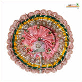 Blended Thread Lace Cutdana Work Multicolor Laddu Gopal Poshak With Pagdi & Patka
